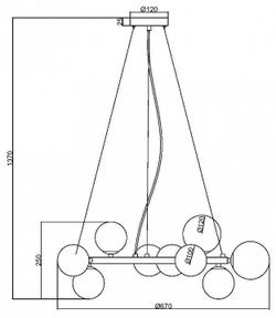 Подвесная люстра Maytoni Dallas MOD545PL-11B