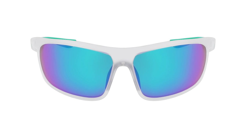 Теннисные очки Nike Windtrack Run - matte clear/green mirror