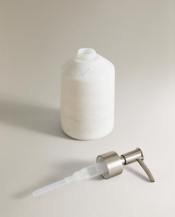 Zara Home дозатор для жидкого мыла, мрамор, молочный