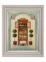 Картина на стену для интерьера на холсте в раме 26*32 см "Милый дом"