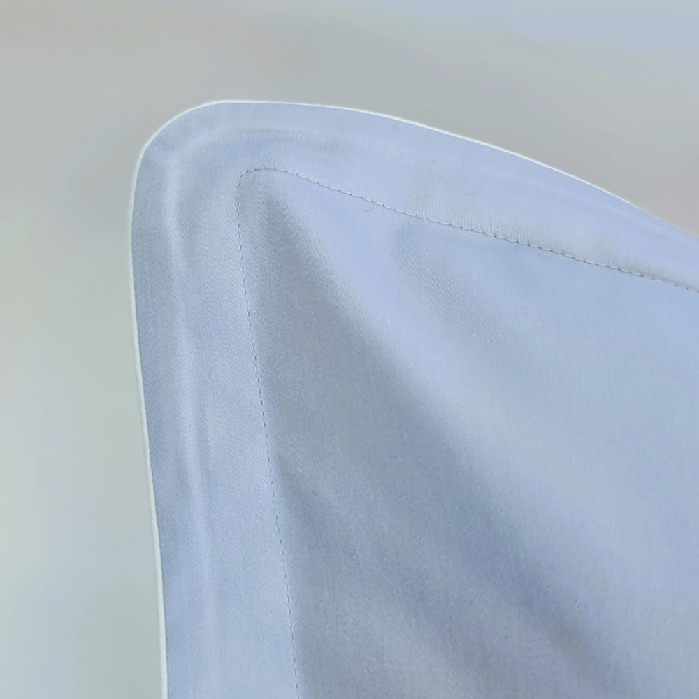 Постельное белье 2 спальное евро Сlaire&Caroll Lune+ серо-голубое