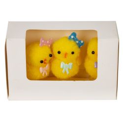 GAEM Набор из 3-х фигурок декоративных "Цыпленок" (2*2,5*4,5), L9 W4 H6 см