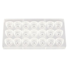 Форма для шоколада "Треугольник" 21 ячейка 28*20 мм, поликарбонат, P.L. Proff Cuisine