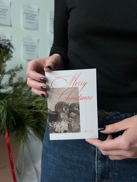 Открытка 10*15см - Mary Christmas