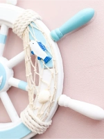 Декор для дома на стену "Штурвал" 34 см