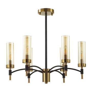 6538/6C CLASSI LN23 34 чёрный, латунь Люстра потолочная E14 6*40W 220V SHARON