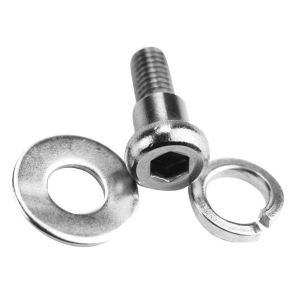 Болты заднего колеса Xiaomi M365. Комплект: 2 болта, 2 шайбы и 2 гроверные шайбы.