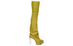 RICK OWENS/RO Over the knee Boots 13.5cm Women"s Acid Yellow