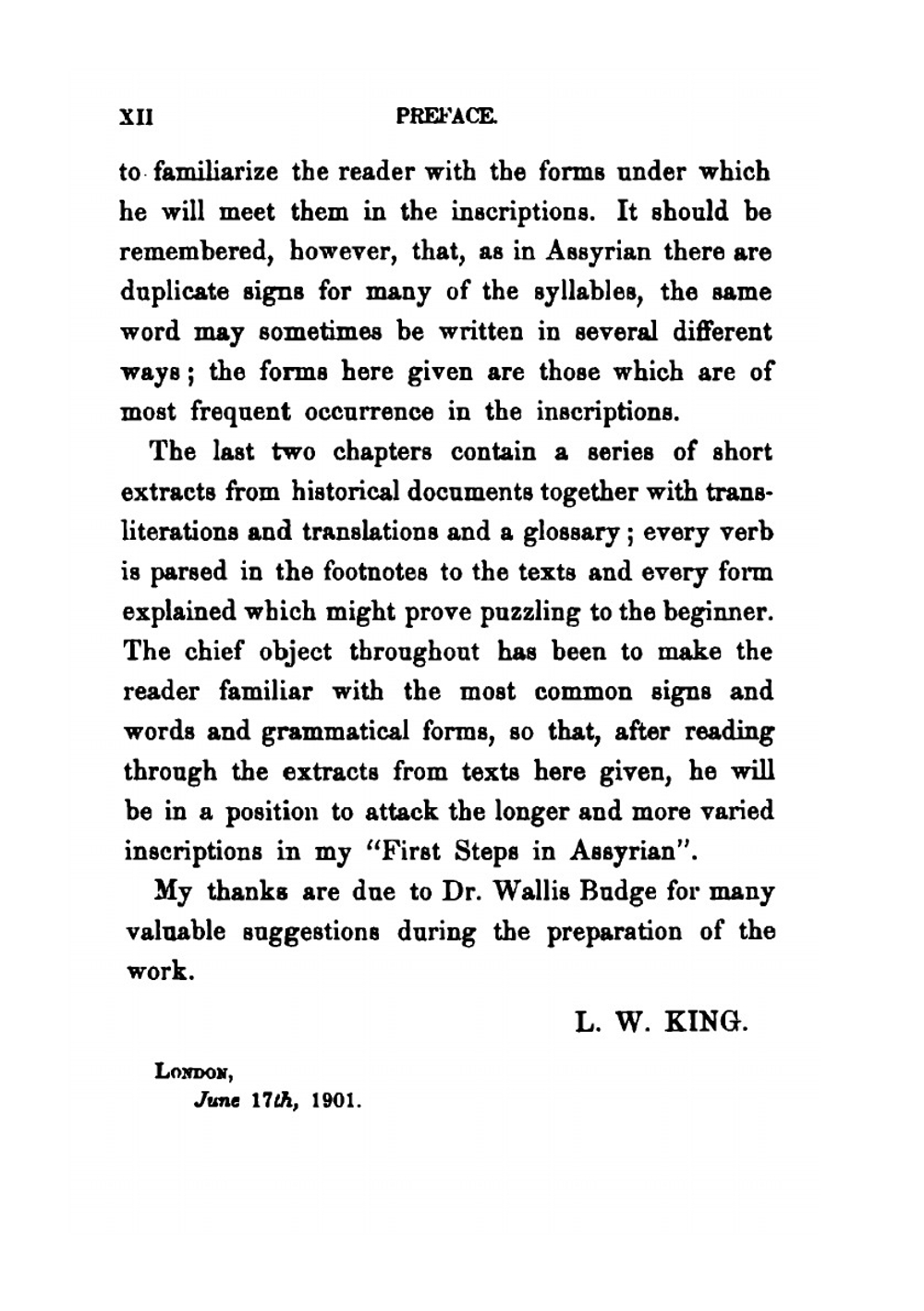 Assyrian Language. Easy Lessons in the Cuneiform Inscriptions | L.W. King