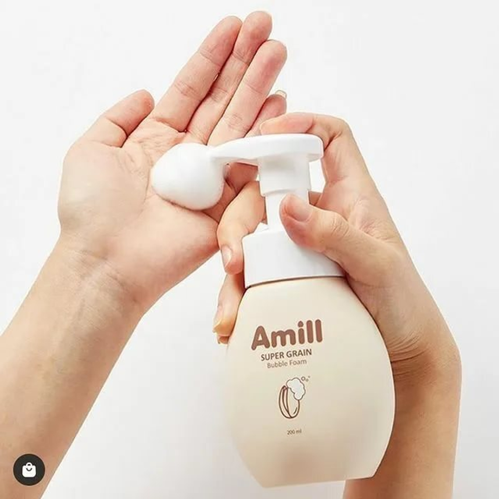Amill Super Grain Bubble Foam пузырьковая пенка для умывания с зерновыми экстрактами