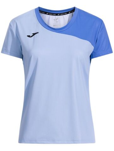 Женская теннисная футболка Joma Smash Short Sleeve - sky blue/blue