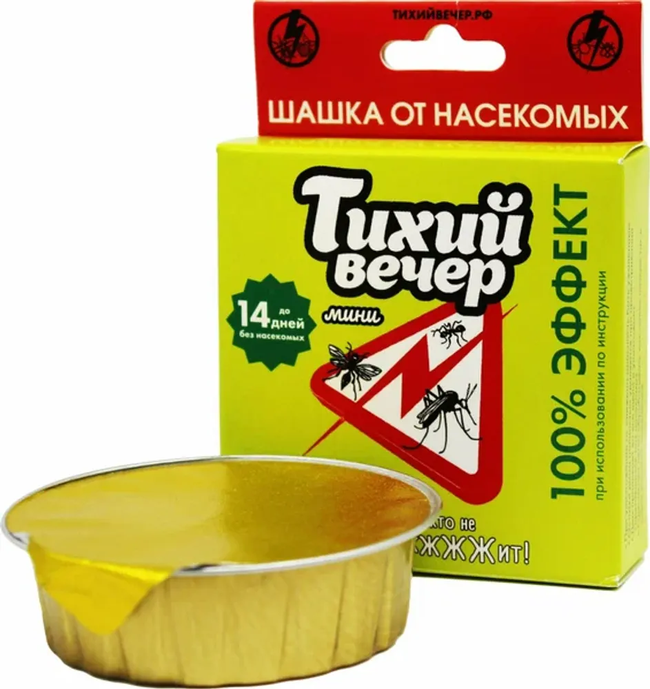 Шашка от насекомых дымовая Тихий вечер мини