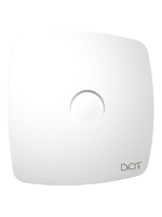 Вентилятор накладной RIO D125 обр.клапан Matt white DICITI