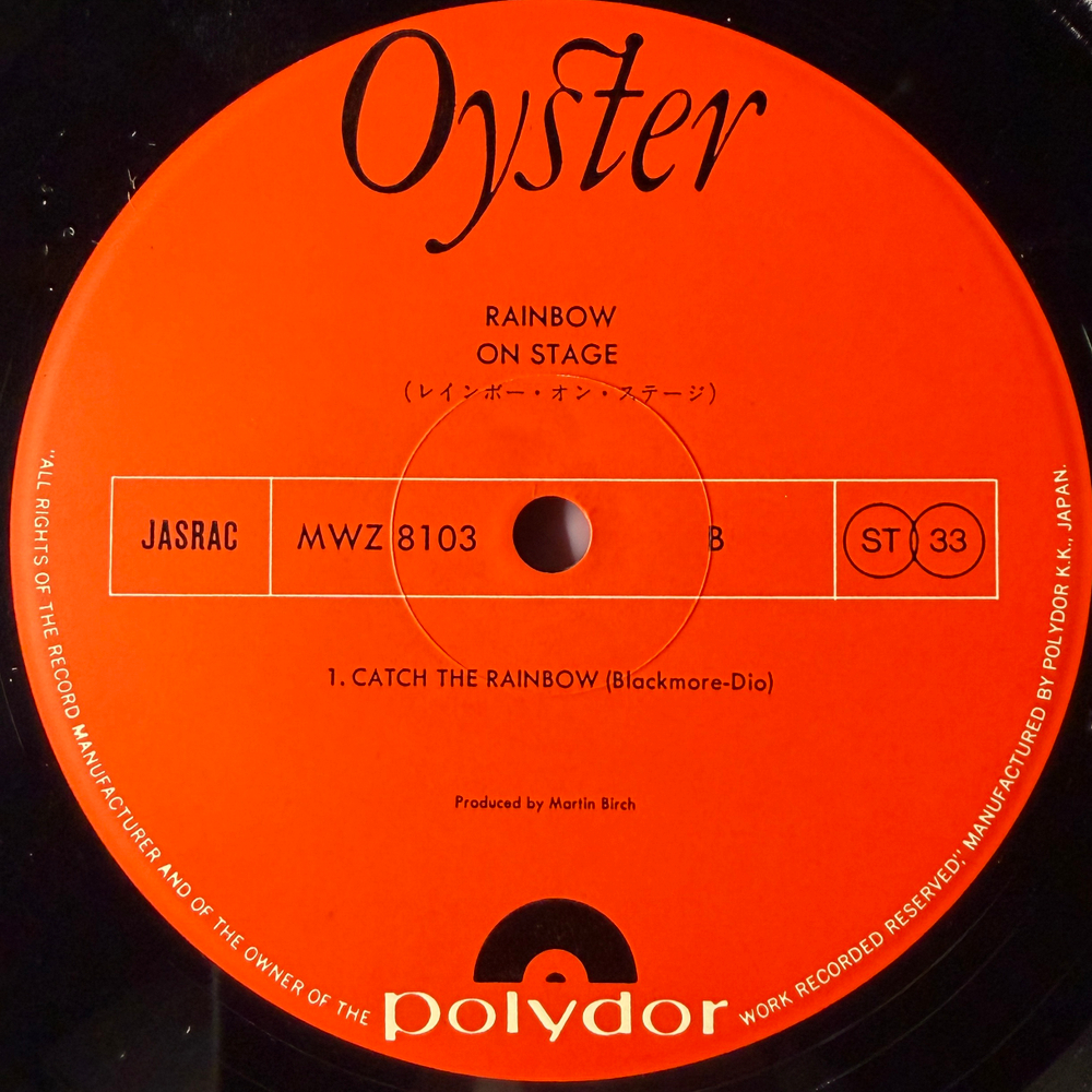 Rainbow - On Stage 2LP (Япония 1977г.)