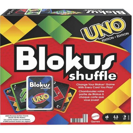 Mattel - Игра Blockus Shuffle с картами UNO GXV91 Edition