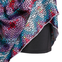 Женская теннисная юбка Lucky in Love Long Prisma Smocked Skirt Women - Multicoloured