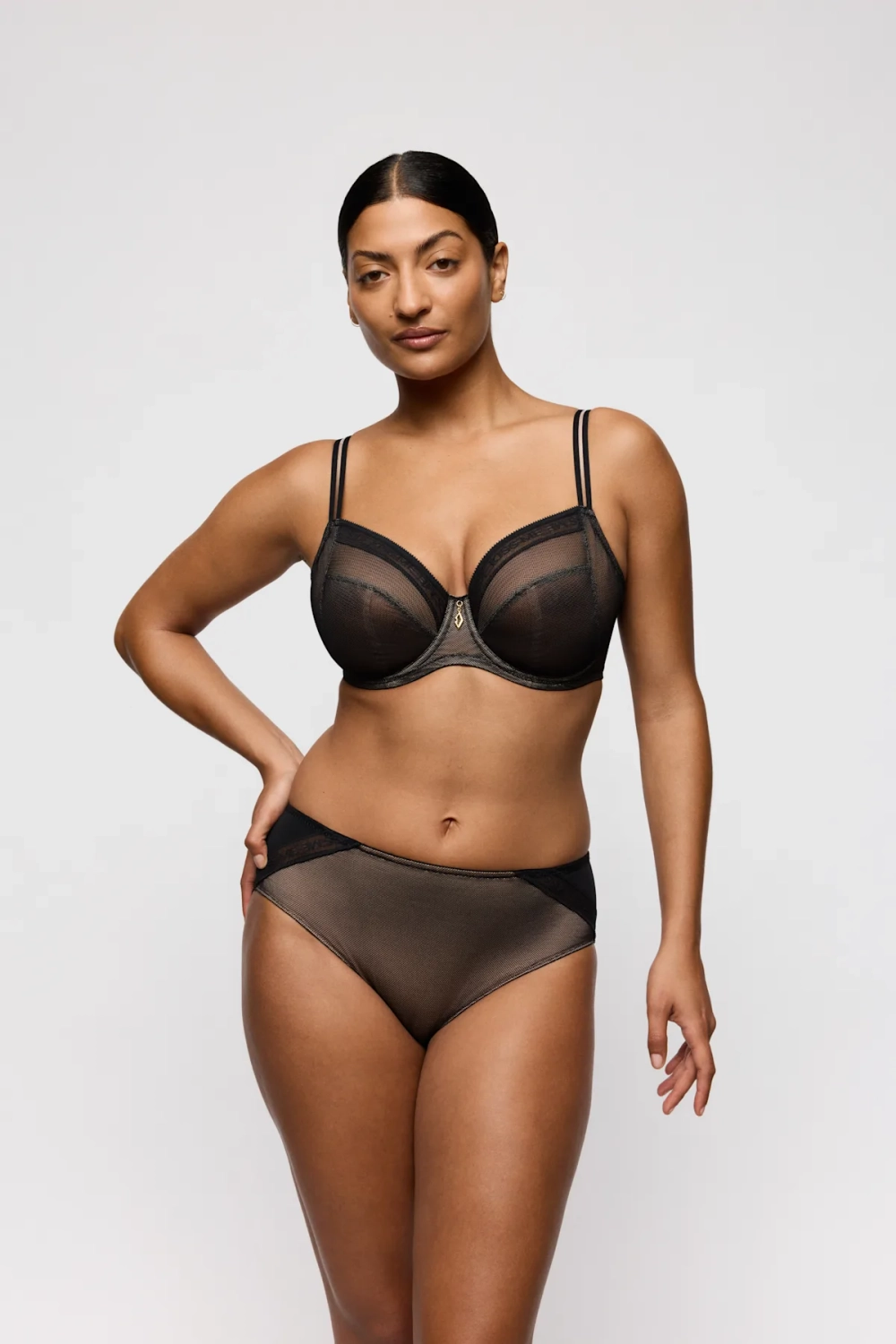 PRIMADONNA Twist Cools Бюстгальтер с полной чашкой, черный