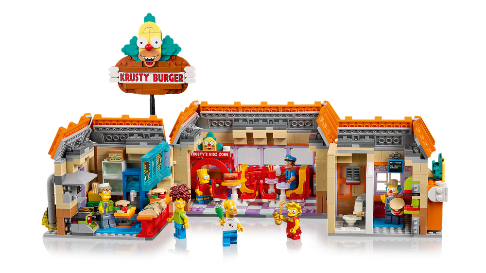 Конструктор Лего Иконс Симпсоны Красти Бургер 10352 | LEGO Icons Krusty Burger 10352 коллекционная модель 1635 дет 18+