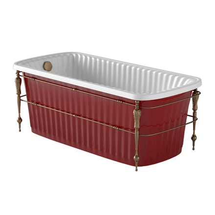 Ванна Migliore Olivia Console 24267 красная слив/перелив бронза