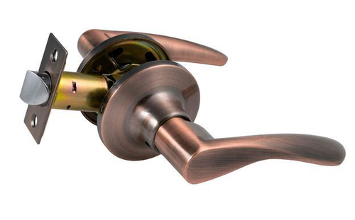 Защелка-Комплект  S-Locked 3901-05  PS АC с фалевыми ручками пустая МЕДЬ  /118446 см.158861