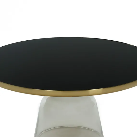 Кофейный стол Vaso Glass Ø75х38 см, серый