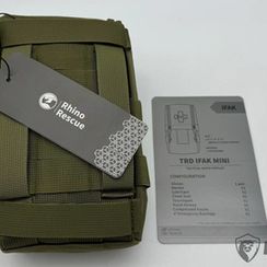 Тактическая аптечка “RHINO RESCUE” MINI 11 в 1, олива