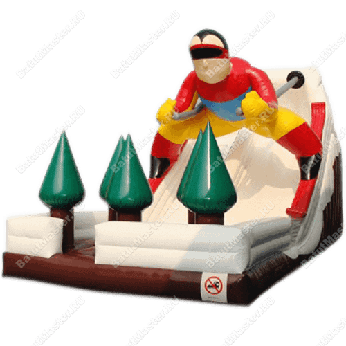 Надувная горка "Лыжник"