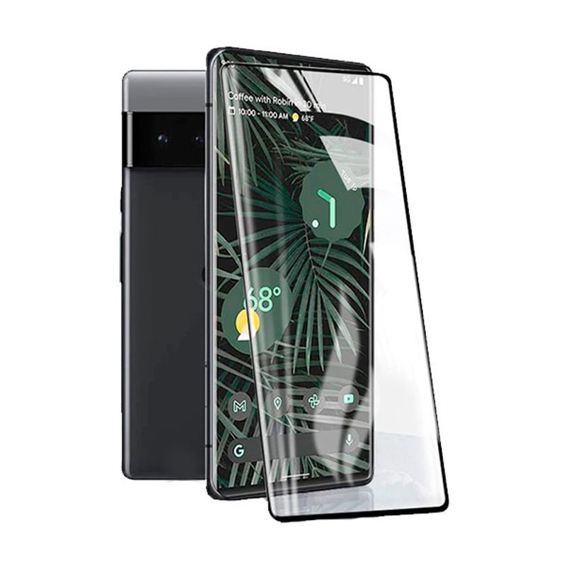 Защитное стекло 3D Full Glue для Google Pixel 6 Pro, 0.3 мм, черная рамка