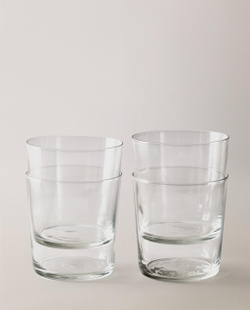 Zara Home стакан из стекла, цвет прозрачный, 9 см · 6297/561