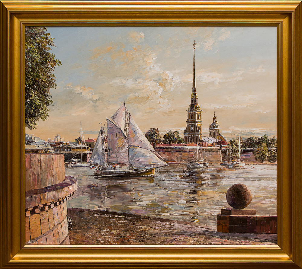 Картина маслом "СПб. Петропавловская крепость" Артемис