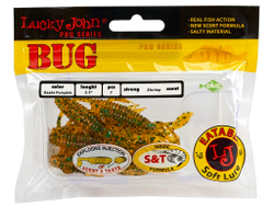 Мягкая приманка Lucky John BUG 2.5in (63 мм), цвет PA19, 8 шт.