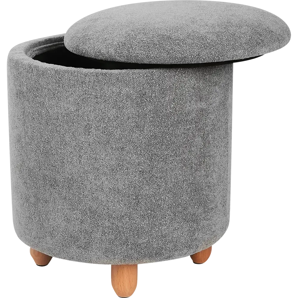Пуф NA-АЛЬФА-1-CL995 дерево 35x35x41.5 см цвет темно-серый