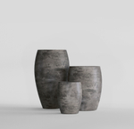 Кашпо, коллекция КОНКРИТ, форма ОВАЛ