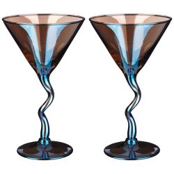 НАБОР БОКАЛОВ ИЗ 2 ШТ ДЛЯ ШАМПАНСКОГО "ЛАЗУРИТ" 200 МЛ