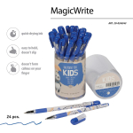 Ручка шариковая 0.5мм синяя "MagicWrite. Панда с зонтиком" (Bruno Visconti)