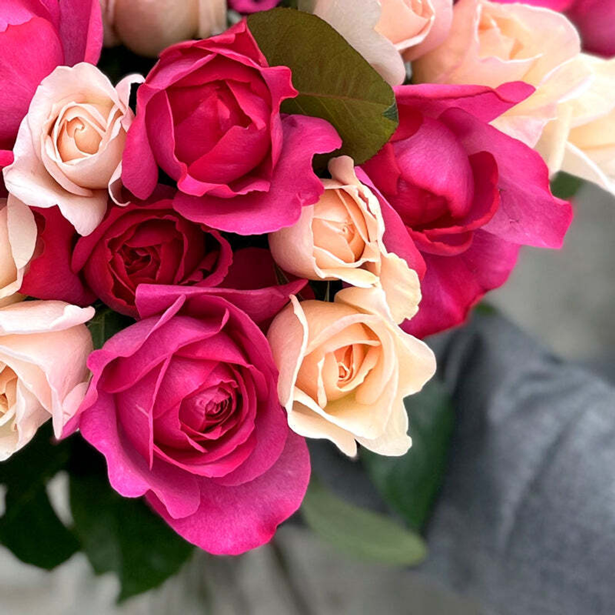 ❤️ Романтический микс — букет пионовидных ароматных роз — в день всех влюблённых у Феи