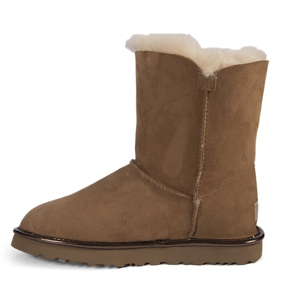 Угги Bailey Button Short II Metallic Chestnut