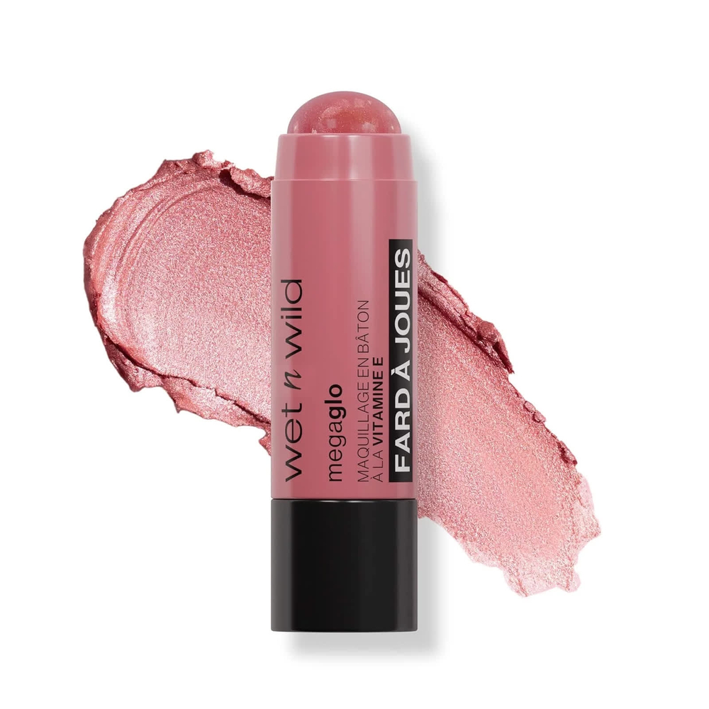 wet n wild, MegaGlo, стик для макияжа с витамином Е, румяна, 1115544 пыльно-розовый, 6 г (0,21 унции)