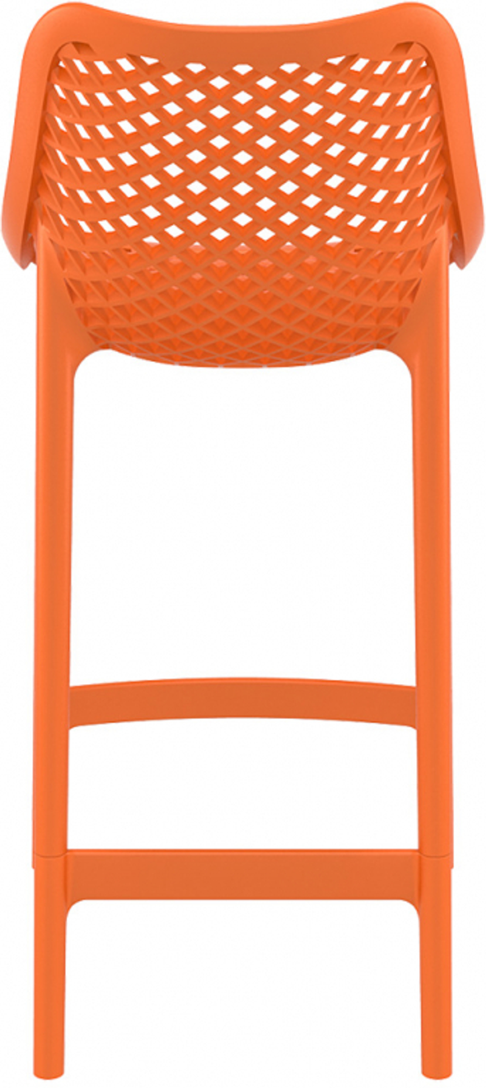 Стул пластиковый полубарный Siesta Contract Air Bar 65, оранжевый