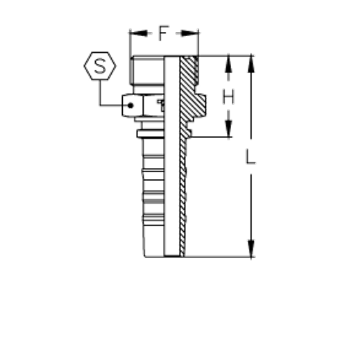 Фитинг DN 25 ORFS (Ш) 1.11/16 CS