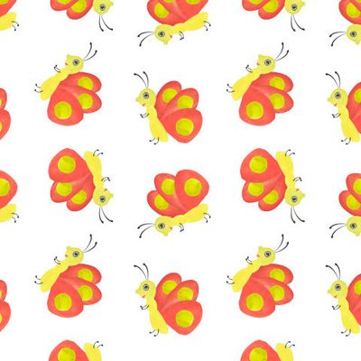 Бабочки акварель