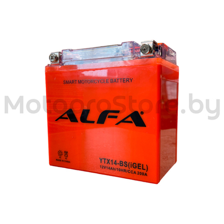 Аккумуляторная батарея ALFA YTX14-BS IGEL 12V 14Ah 200A