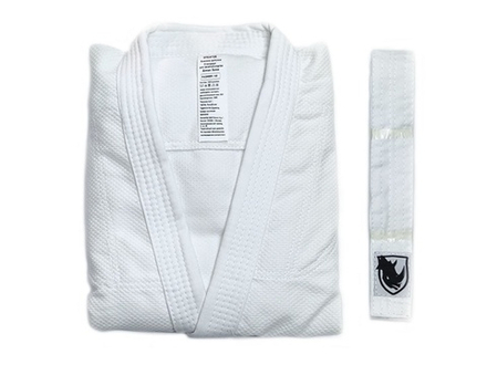 Кимоно для занятий дзюдо SPRINTER. Цвет: белый. Рост 135 см.