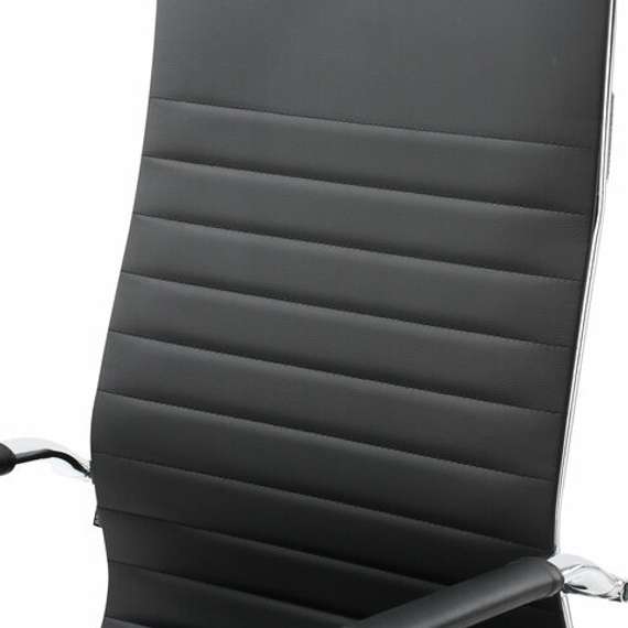 Кресло офисное BRABIX &quot;Energy EX-509&quot;, экокожа, хром, черное, 530862