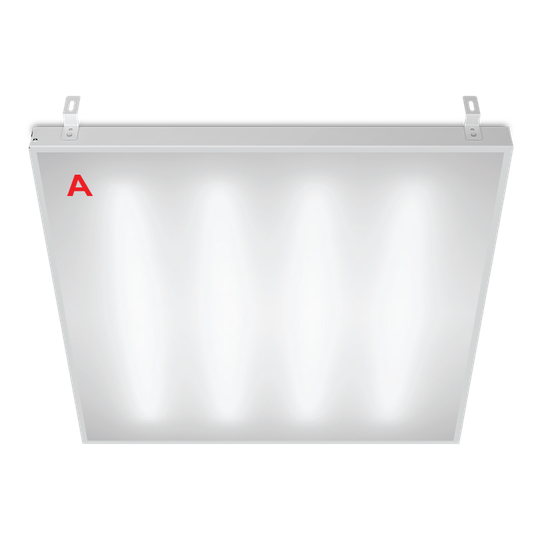 Светильник ГРИЛЬЯТО ДВО02-041 с БАП EM1 36Вт 6500К IP40 Матовый 4100лм 588х588х40мм WOLTA PRO