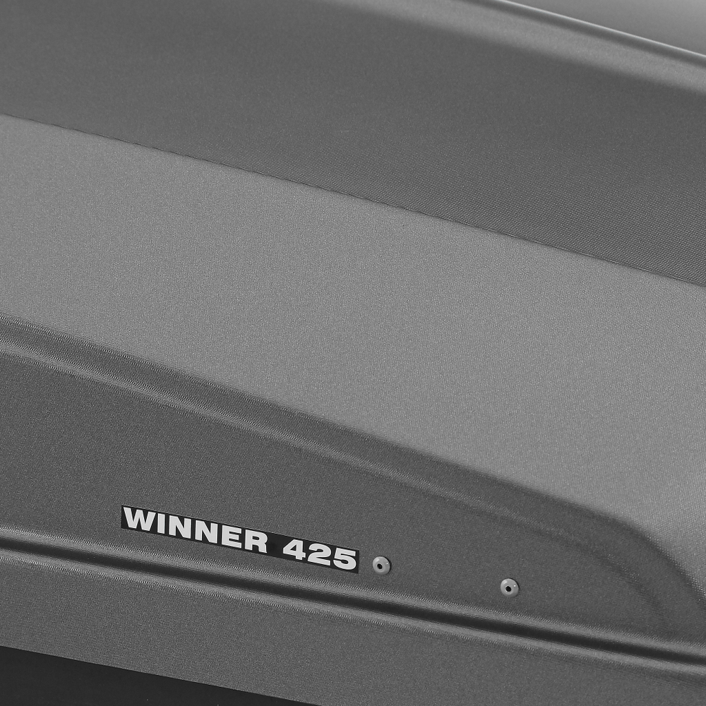 Автобокс на крышу автомобиля "Winner425" двусторонее открывание (графит диамант) / Евродеталь