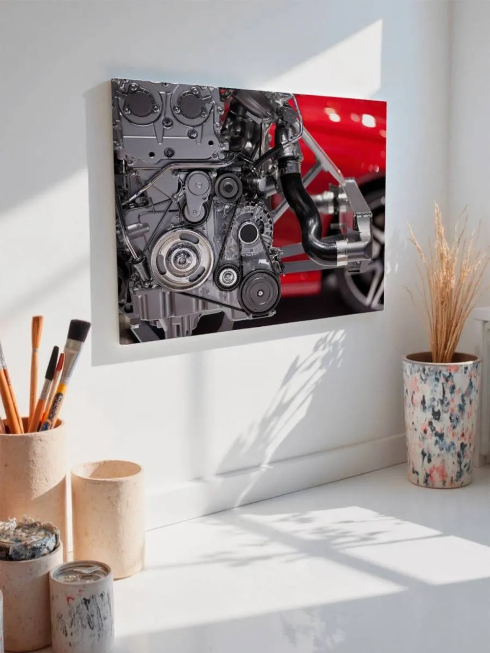 Картина на стену 40 X 50 Автомобильный двигатель