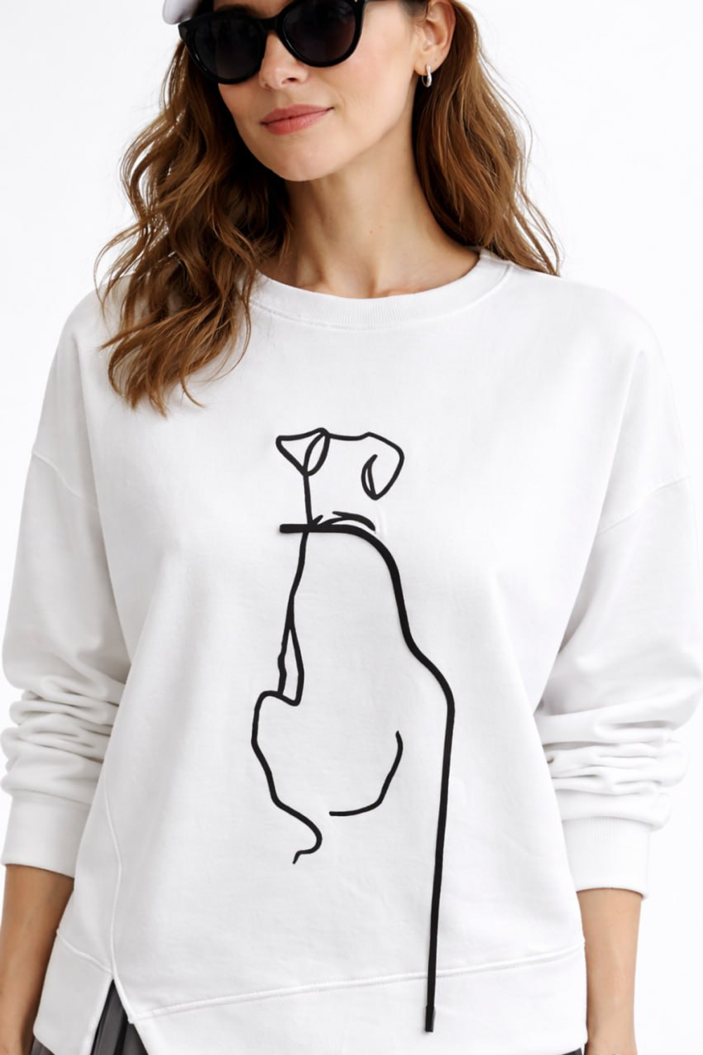 Свитшот прямого силуэта