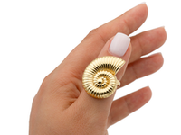 Кольцо "Ракушка аммонита" 29мм