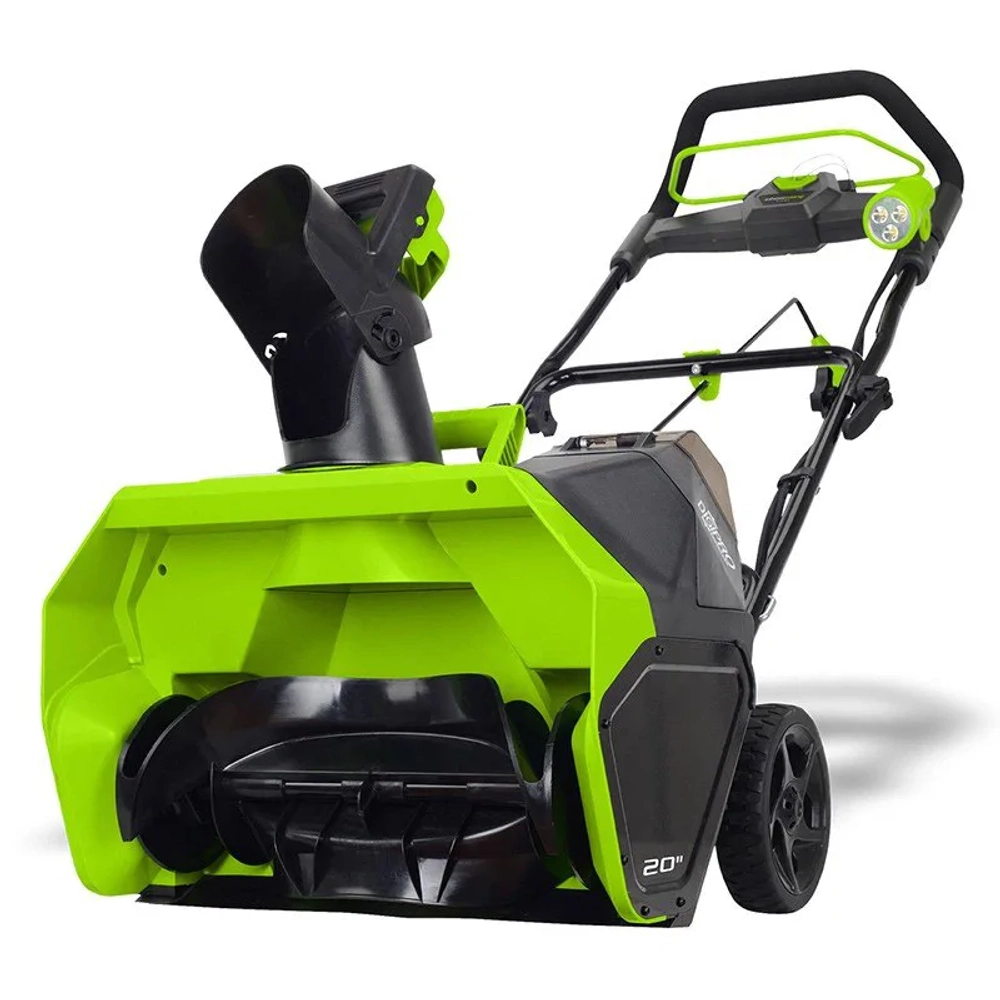 Greenworks GD40ST 40В аккумуляторный снегоуборщик (без АКБ и ЗУ) ковш 51 см, выброс 6 м 2600007